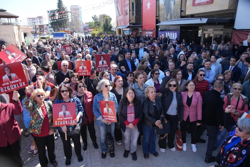 Seyhan’da “Oya Tekin’e Özgürlük” Çağrısı Büyüyor