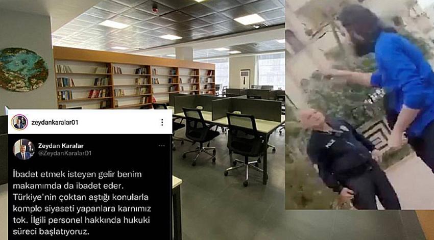 Kütüphanede namaz tartışması