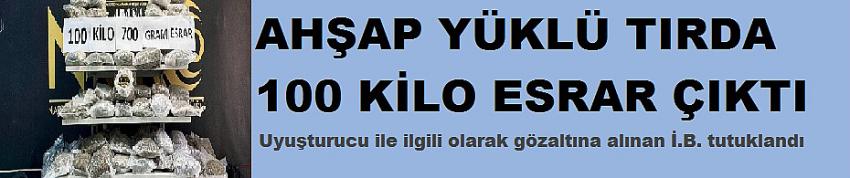 Ahşapların arasından 100 kilo uyuşturucu çıktı