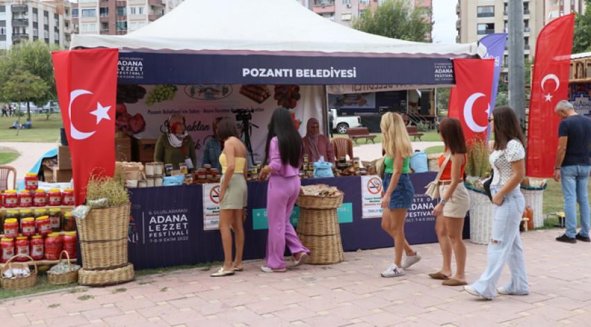 Lezzet Festivali'nde Pozantı standı büyük ilgi gördü