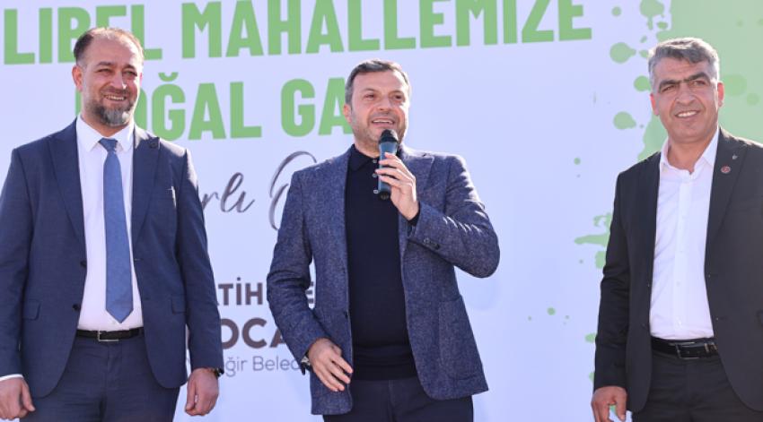 Çamlıbel Mahallesi doğal gaza kavuştu