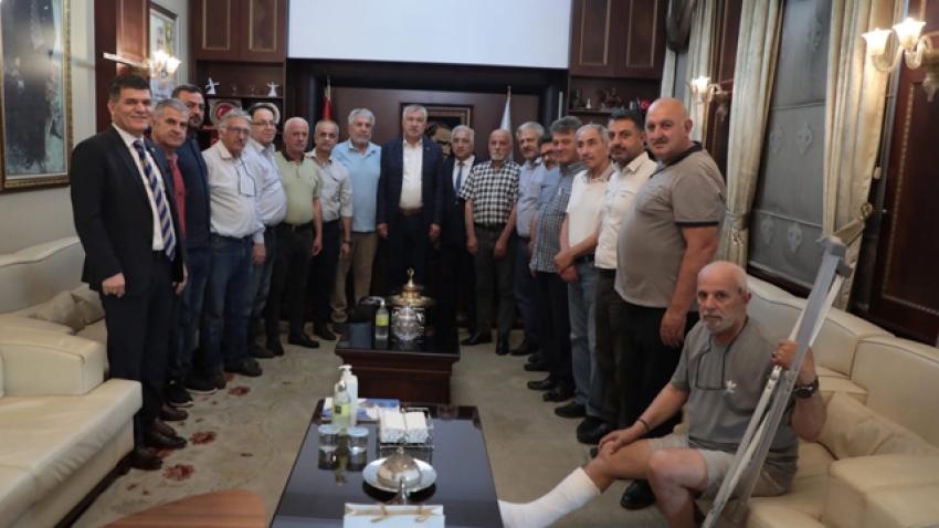 Dernek Başkanlarından Başkan Karalar'a ziyaret