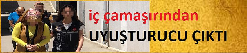 İç çamaşırından uyuşturucu çıktı