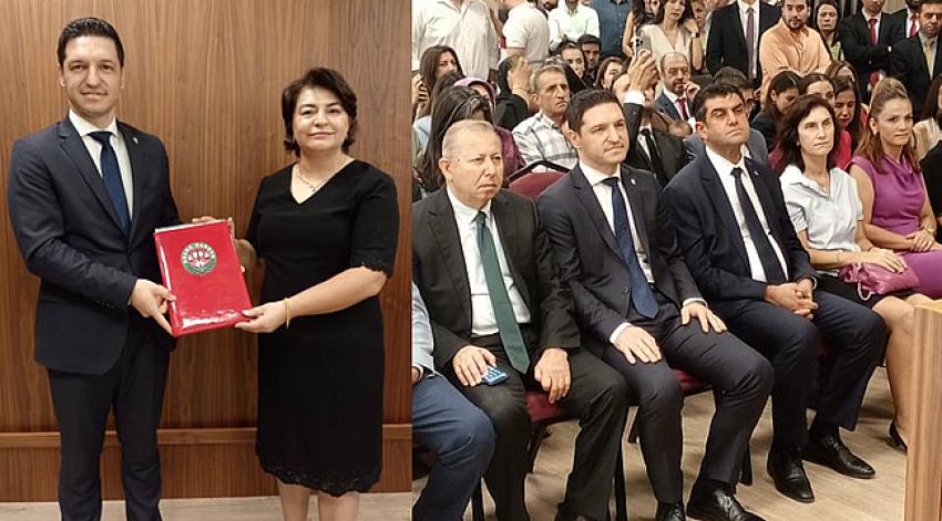 Adana Baro Başkanı Av.Böke mazbatasını aldı