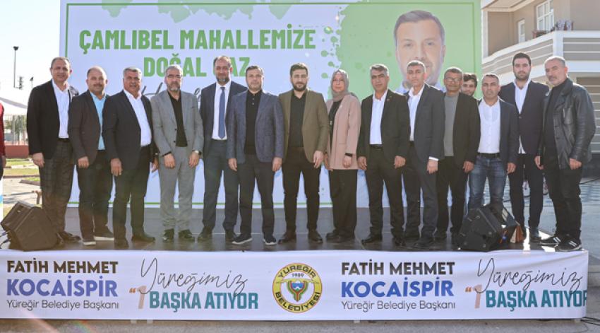 Çamlıbel Mahallesi doğal gaza kavuştu