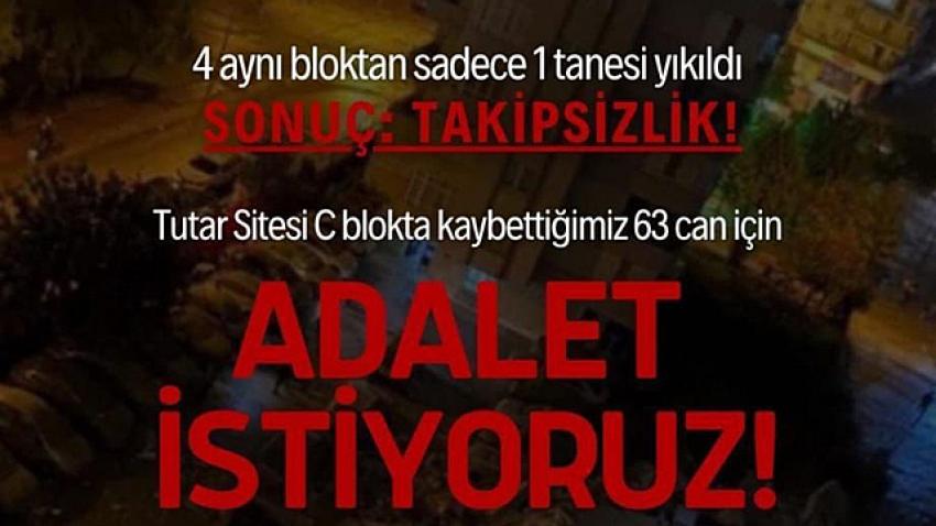 'Adalet istiyoruz'