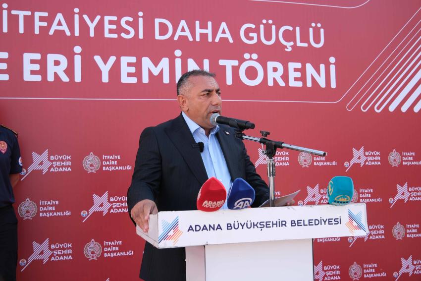 50 itfaiyeci yemin ederek görevine başladı
