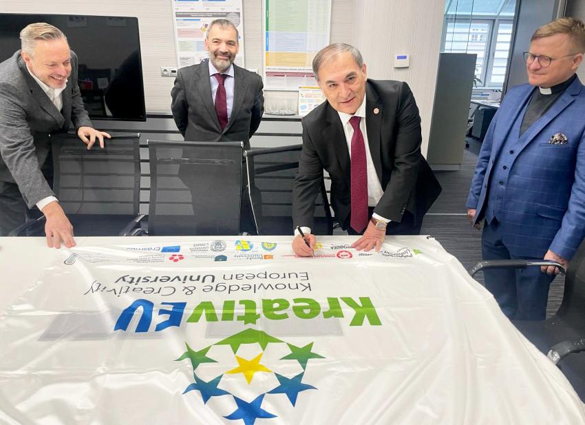 Rektör Sözen, KreativEU Rektörler Toplantısı’na Katıldı
