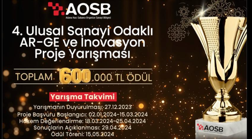 AOSB 4.Ulusal Sanayi Odaklı AR-GE ve İnovasyon Proje Yarışması