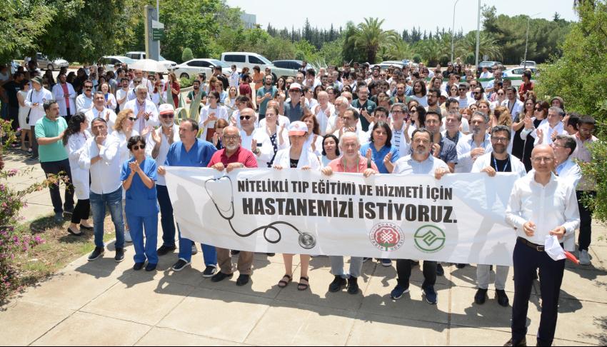 Balcalı Hastanesi için yürüdüler