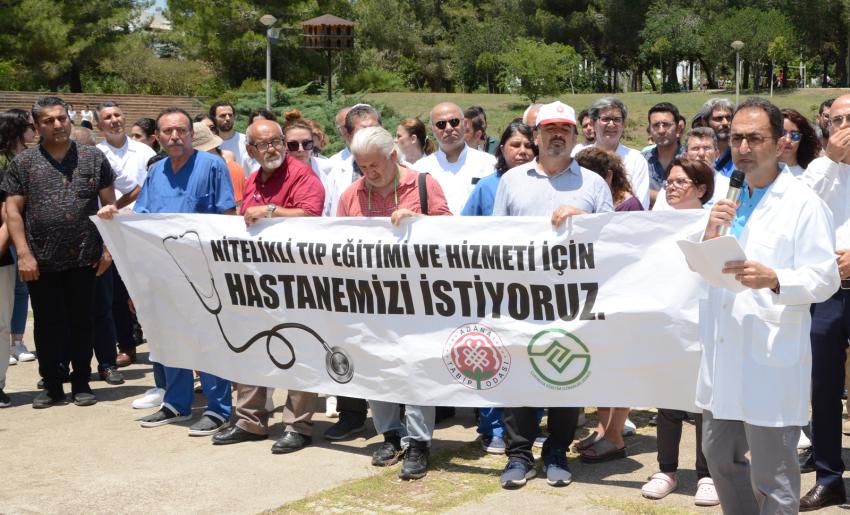 Balcalı Hastanesi için yürüdüler