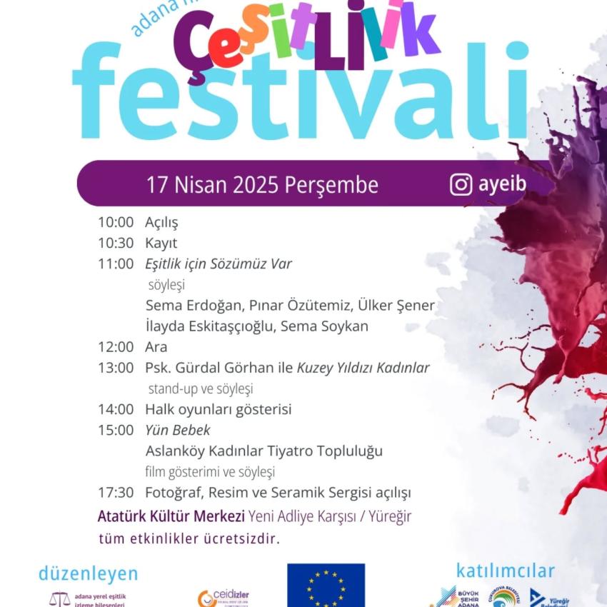 Adana'da Çeşitlilik Festivali Düzenlendi