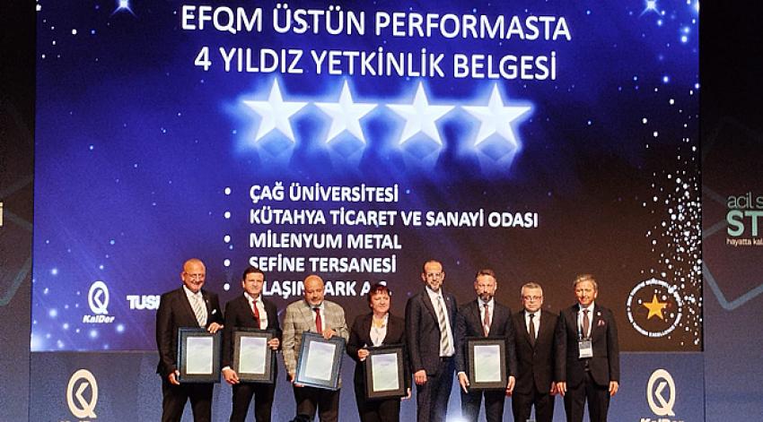 Çağ Üniversitesi’ne 4 Yıldızlı Üstün Performans Belgesi