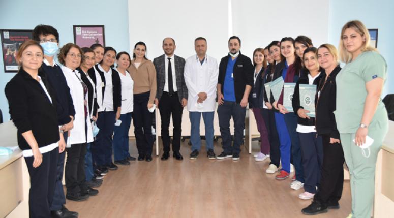 Balcalı Hastanesi'ndeki hemşirelik kursu tamamlandı