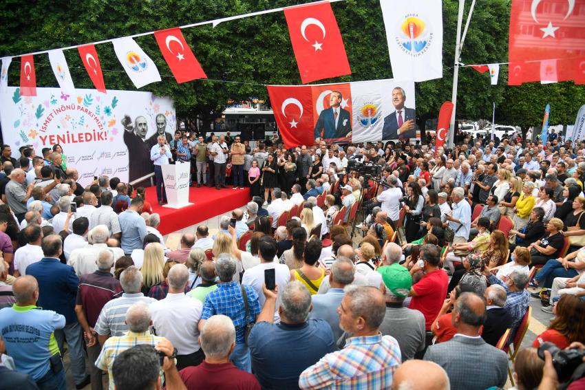 İnönü Parkı yenilenerek halkın hizmetine açıldı