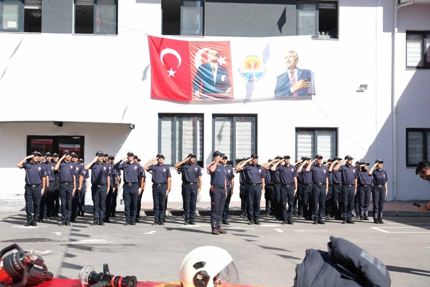 50 itfaiyeci yemin ederek görevine başladı