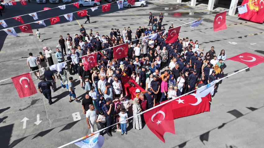 50 itfaiyeci yemin ederek görevine başladı
