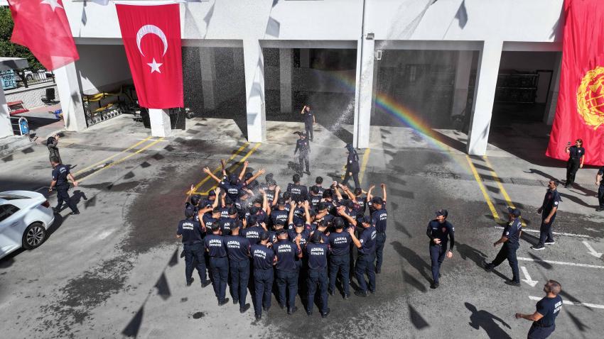 50 itfaiyeci yemin ederek görevine başladı