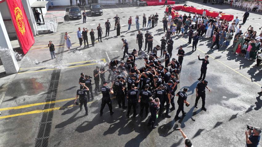 50 itfaiyeci yemin ederek görevine başladı