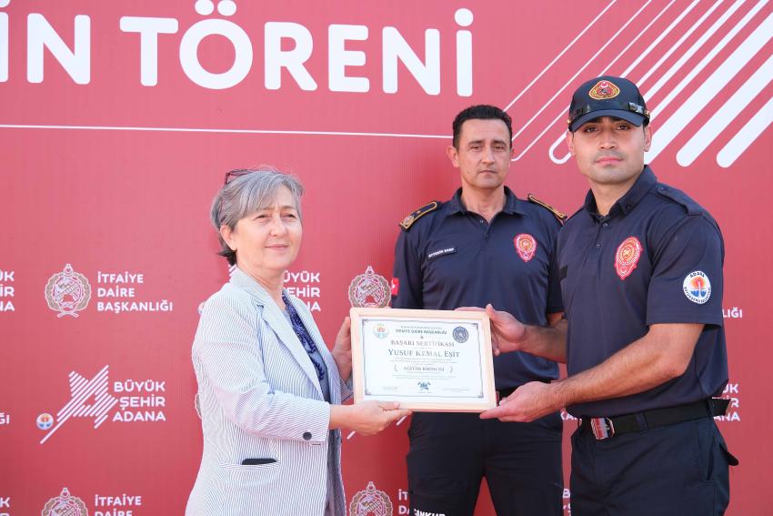 50 itfaiyeci yemin ederek görevine başladı