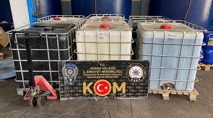 Adana'da 59 bin 900 litre kaçak akaryakıt ele geçirildi