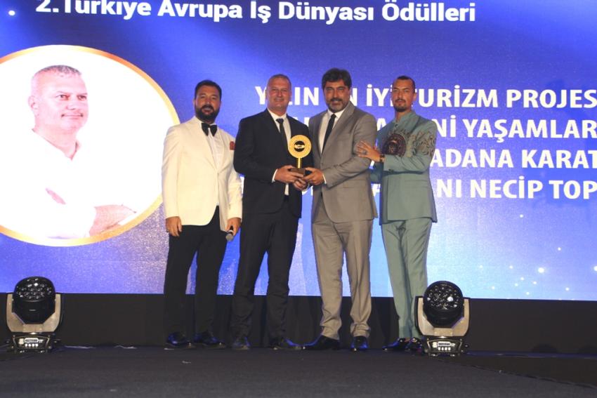 Başkan Topuz'a Yapay Resif Projesi ödülü verildi