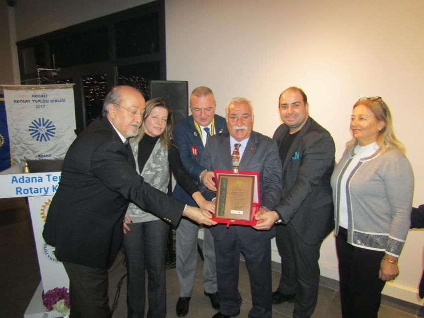 Şanıvar'a Rotaryanlardan meslek hizmet ödülü