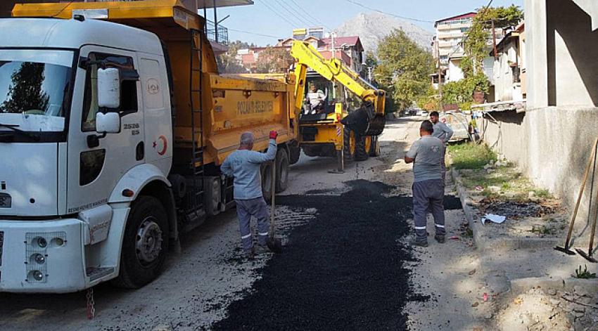 Pozantı'nın ara sokakları onarılıyor