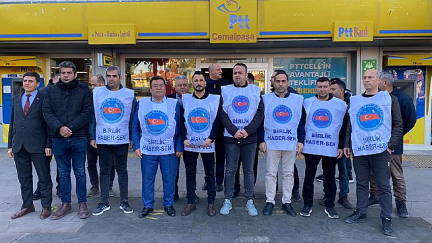 PTT çalışanlarına yönelik şiddet protesto edildi