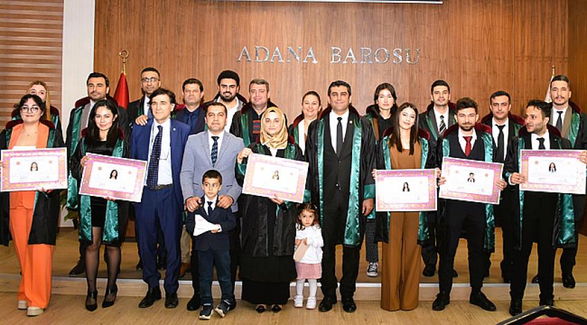 Adana Barosu'na 10 avukat daha katıldı