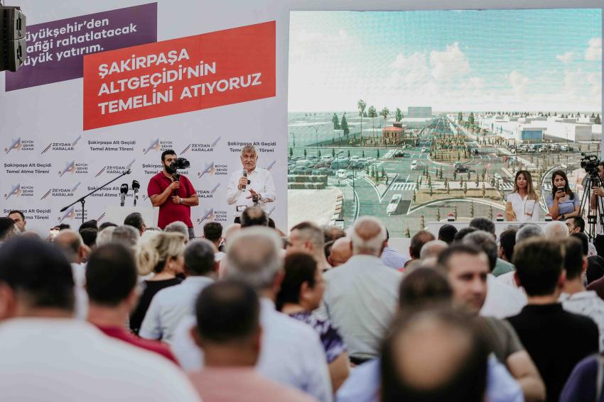 Şakirpaşa Altgeçidi’nin temeli atıldı