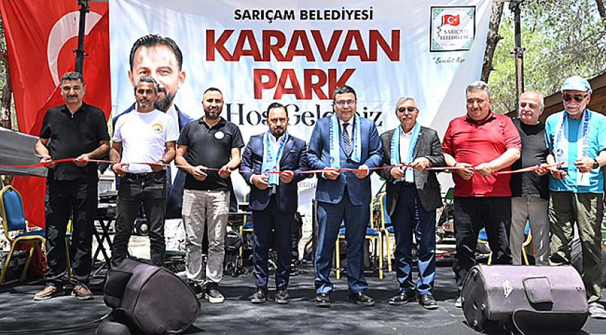 Sarıçam'da Karavan Park Hizmete Açıldı