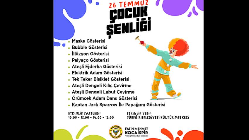 Yüreğir'de çocuk şenliği