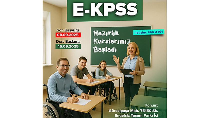 Seyhan’da Ücretsiz EKPSS Hazırlık Kursuna Başvurular Başladı