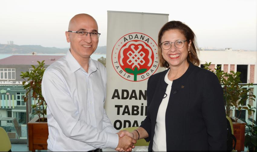 DP'li Aksoy doktorları ziyaret etti