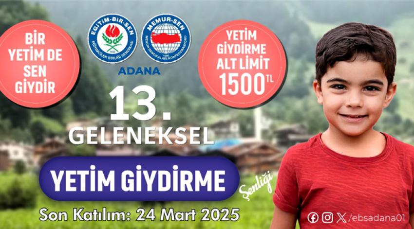 'Bayramda bir yetim de siz giydirin'