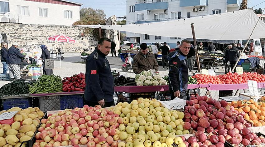 Halk pazarında etiket denetimi